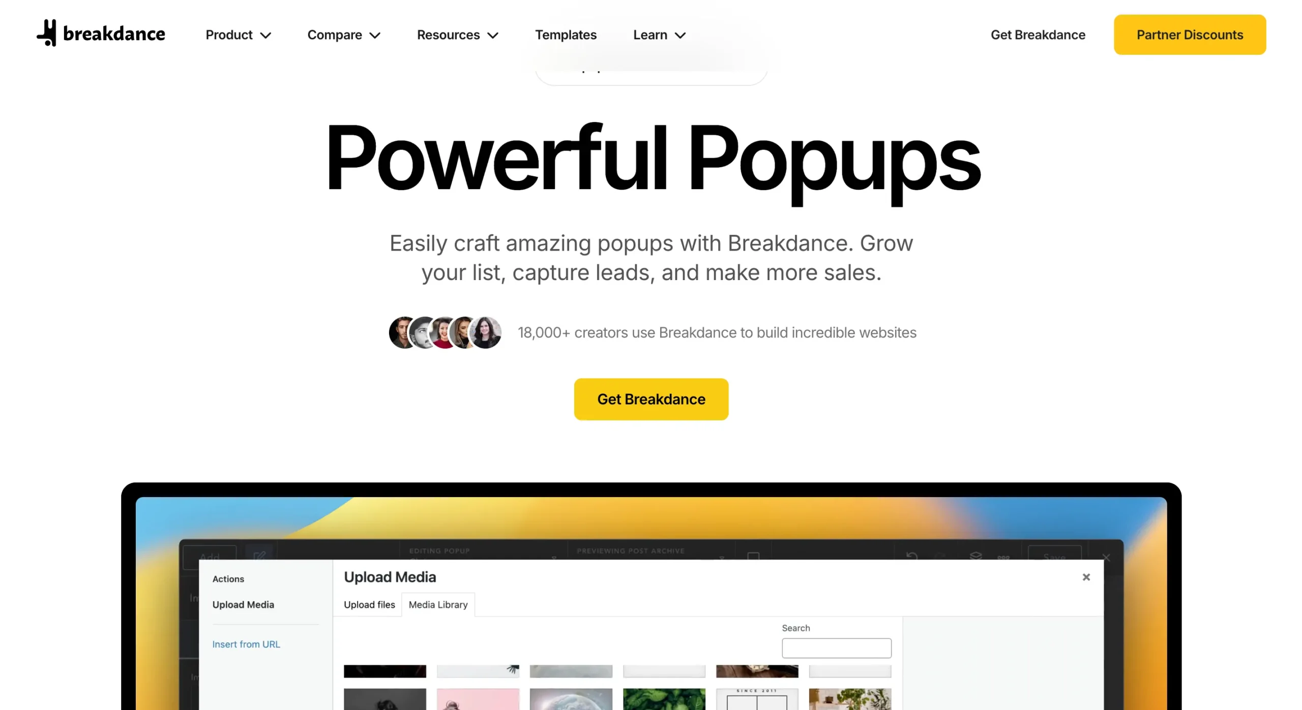 Breakdance Builder Screenshot