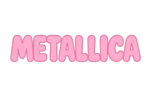 Metallica Logo Pink